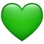 Žalia širdis emoji U+1F49A