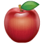 Raudonas obuolys emoji U+1F34E