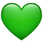 Žalia širdis emoji U+1F49A Žalia širdis emoji U+1F49A