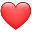 Raudona širdis emoji U+2764 Raudona širdis emoji U+2764