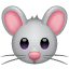 Pelės emoji U+1F42D Pelės emoji U+1F42D