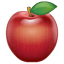 Raudonas obuolys emoji U+1F34E Raudonas obuolys emoji U+1F34E