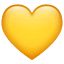 Geltona širdis emoji U+1F49B Geltona širdis emoji U+1F49B